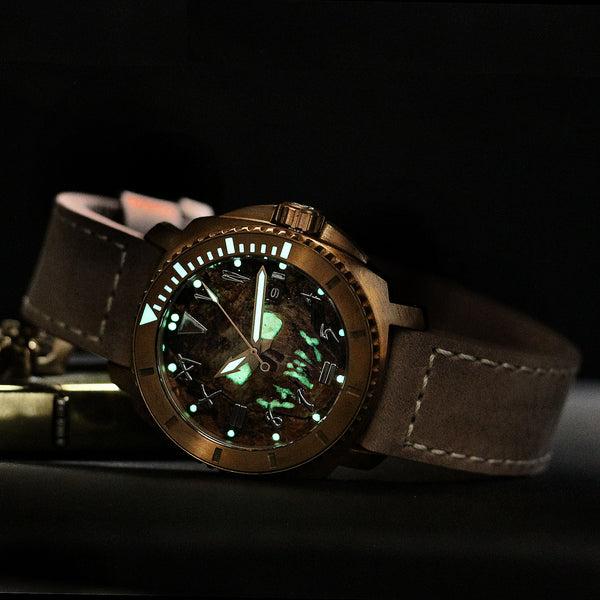 Bronze Blood & Thunder - Etched Skull Dial