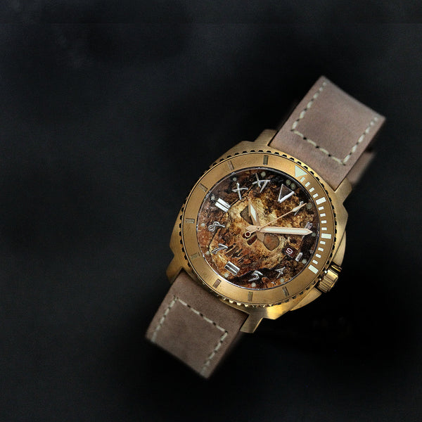 Bronze Blood & Thunder - Etched Skull Dial