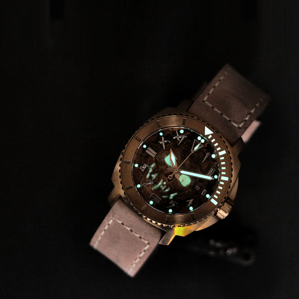 Bronze Blood & Thunder - Etched Skull Dial