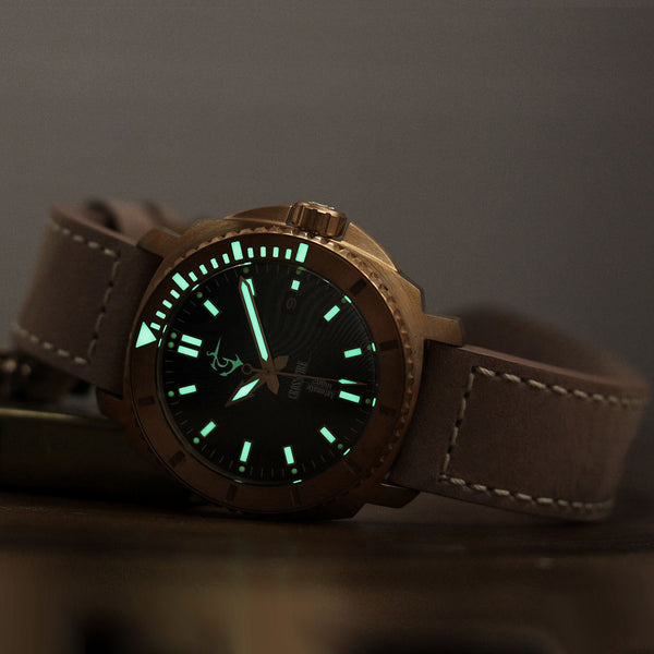 Bronze Crossfire - Black Damasteel Dial