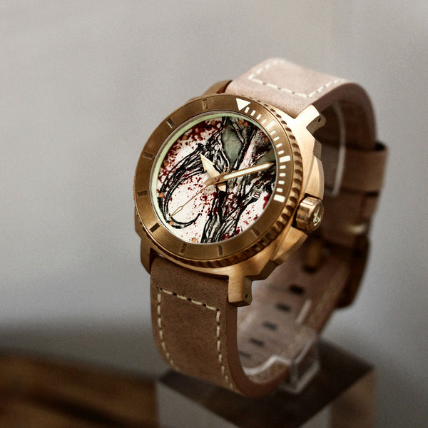 Bronze Blood & Thunder - Mythosaur Skull Dial