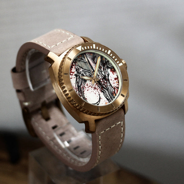 Bronze Blood & Thunder - Mythosaur Skull Dial