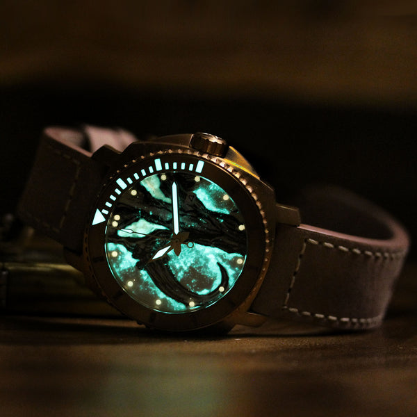 Bronze Blood & Thunder - Mythosaur Skull Dial