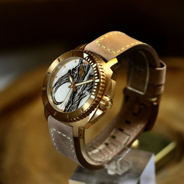 Bronze Blood & Thunder - Mythosaur Skull Dial