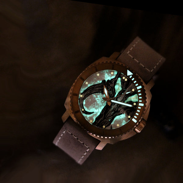 Bronze Blood & Thunder - Mythosaur Skull Dial
