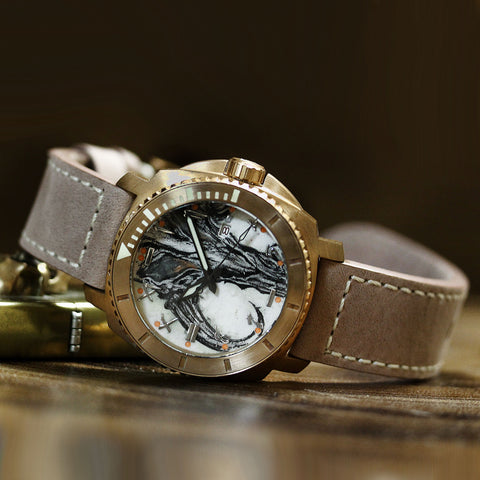 Mechanical Automatic Bronze CuSn8 Steel Dive Diver Watches for Men