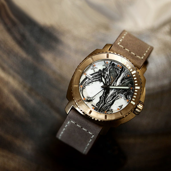 Bronze Blood & Thunder - Mythosaur Skull Dial