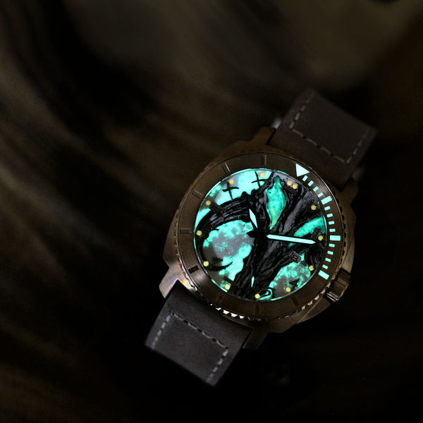 Bronze Blood & Thunder - Mythosaur Skull Dial