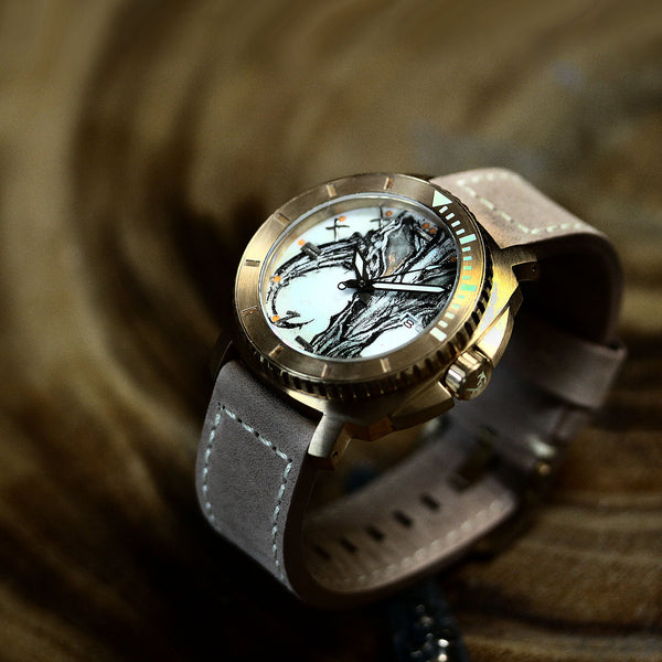 Bronze Blood & Thunder - Mythosaur Skull Dial