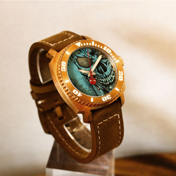 Bronze Blood & Thunder - Blood Punisher Skull Dial