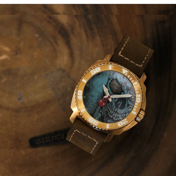 Bronze Blood & Thunder - Blood Punisher Skull Dial