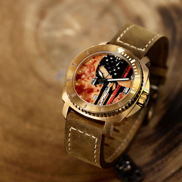 Bronze Blood & Thunder - Blood Punisher Skull Dial