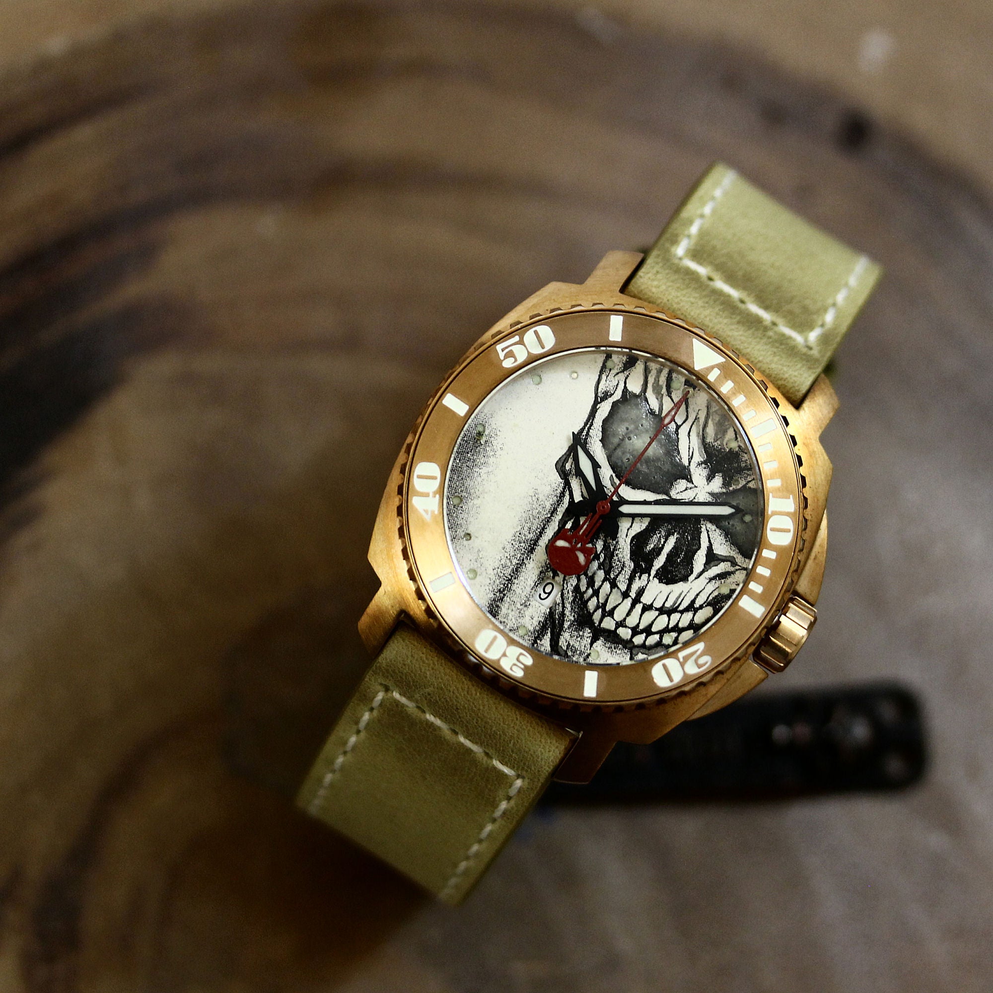 Bronze Blood & Thunder - Blood Skull Dial