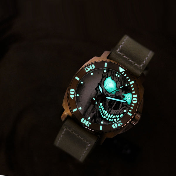 Bronze Blood & Thunder - Blood Skull Dial