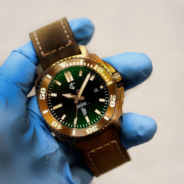 Bronze Crossfire - Green-Black Gradient